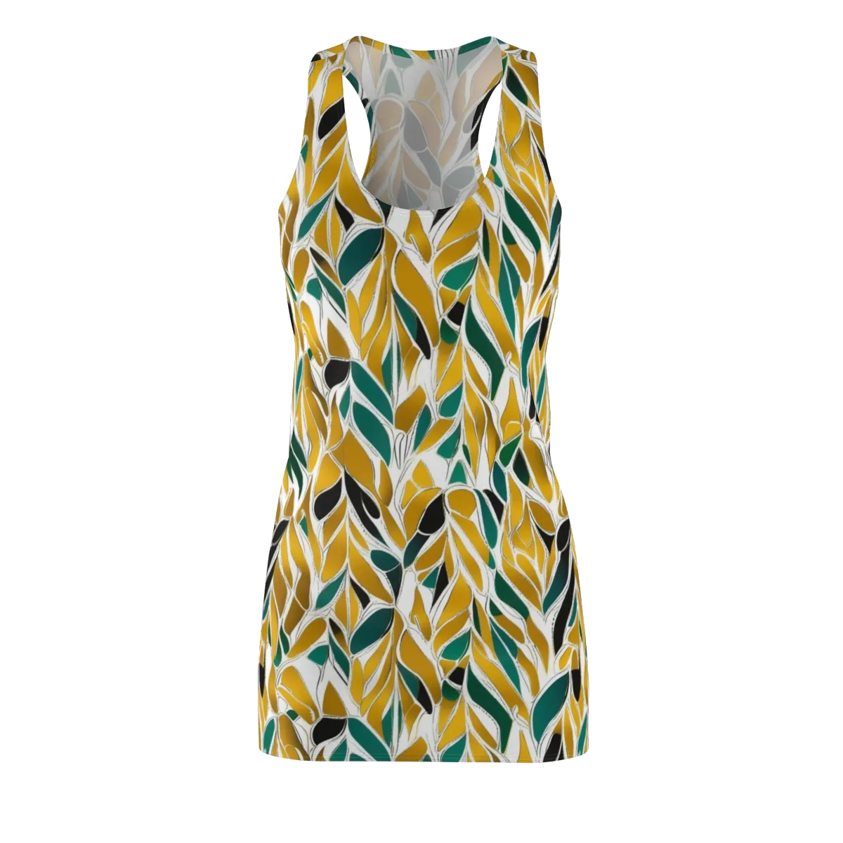 Verdant Marigold on Racerback Dress — Front