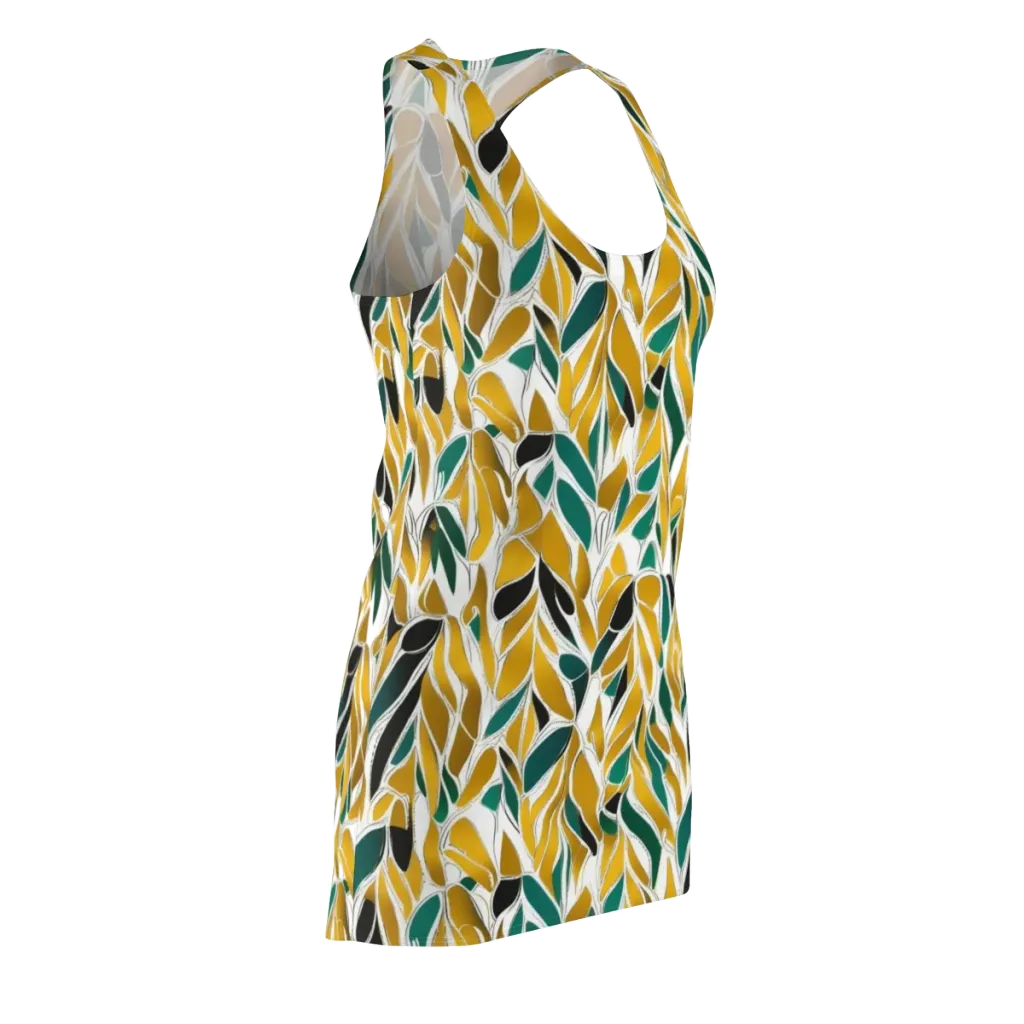 Verdant Marigold on Racerback Dress — Front Side