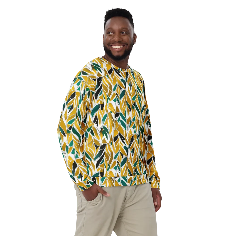 Verdant Marigold on Sweatshirt — Front