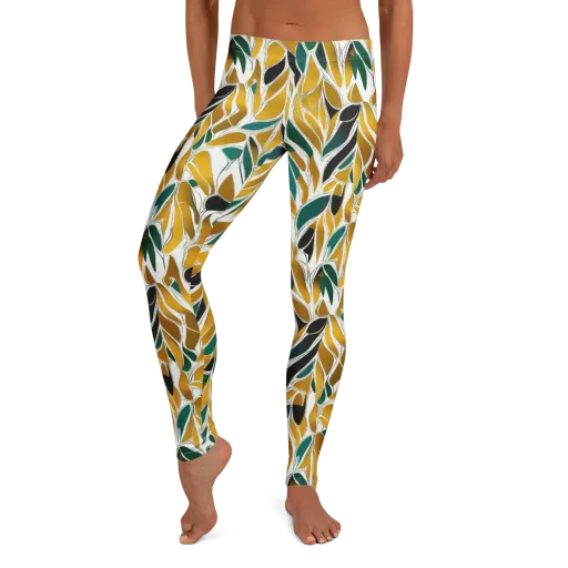 Verdant Marigold on a Leggings