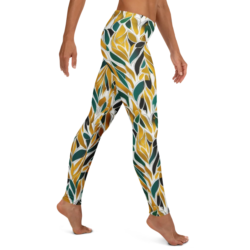 Verdant Marigold on Leggings — Right