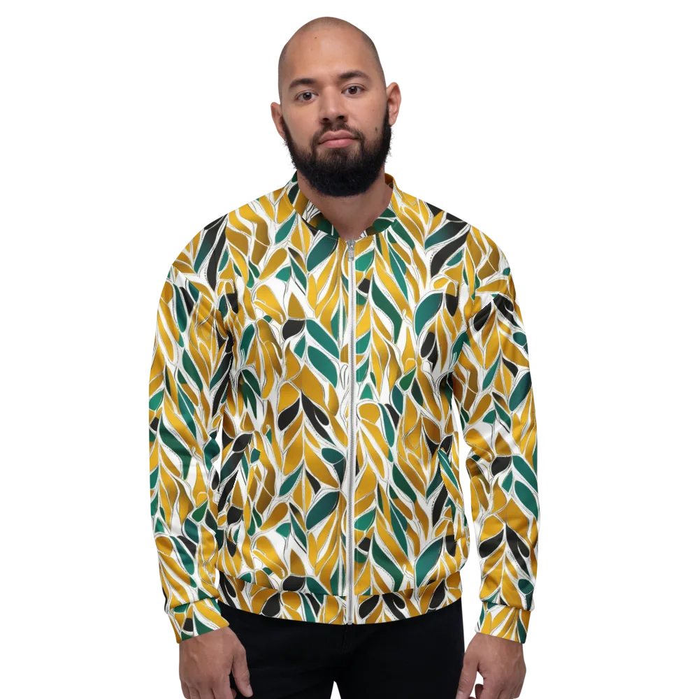 Verdant Marigold on Bomber Jacket — Front