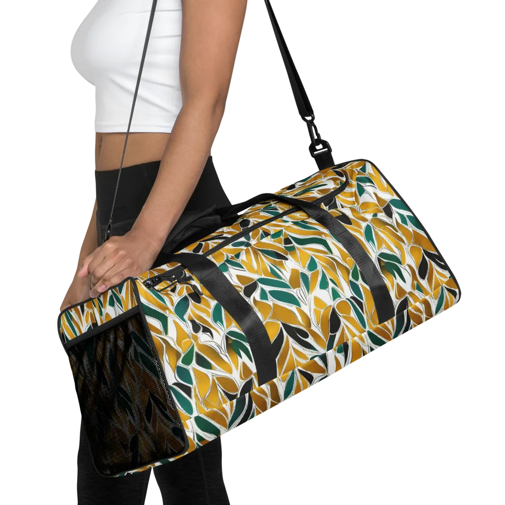 Verdant Marigold on Duffle Bag — Front