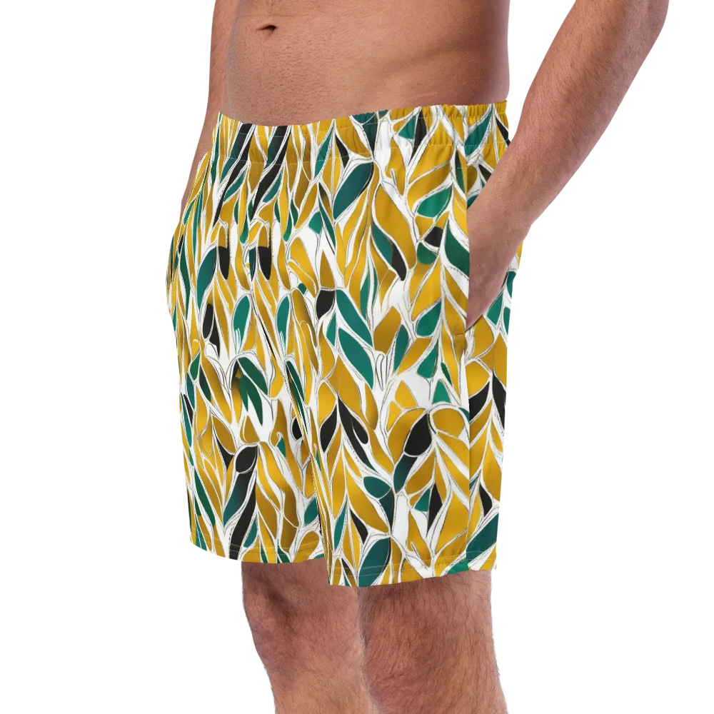 Verdant Marigold on Swim Trunks — Left Front