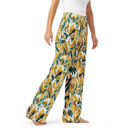 Verdant Marigold on a Women's Pajama Pants
