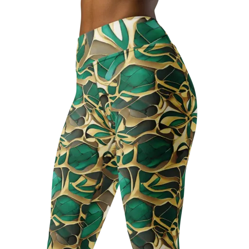 Jade Canopy on a Yoga Leggings