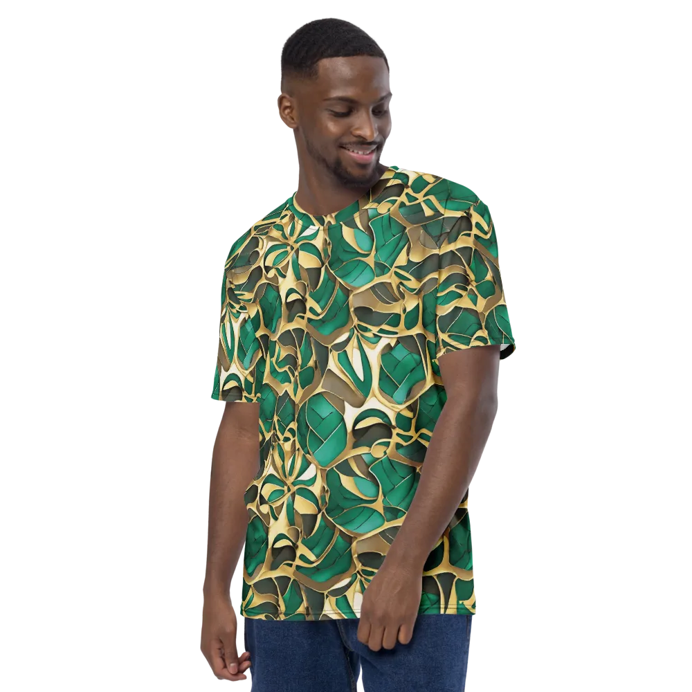 Jade Canopy on Men's Crew Neck T-Shirt — Left