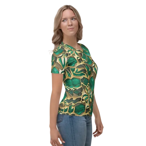 Jade Canopy on a Women's Crew Neck T-Shirt