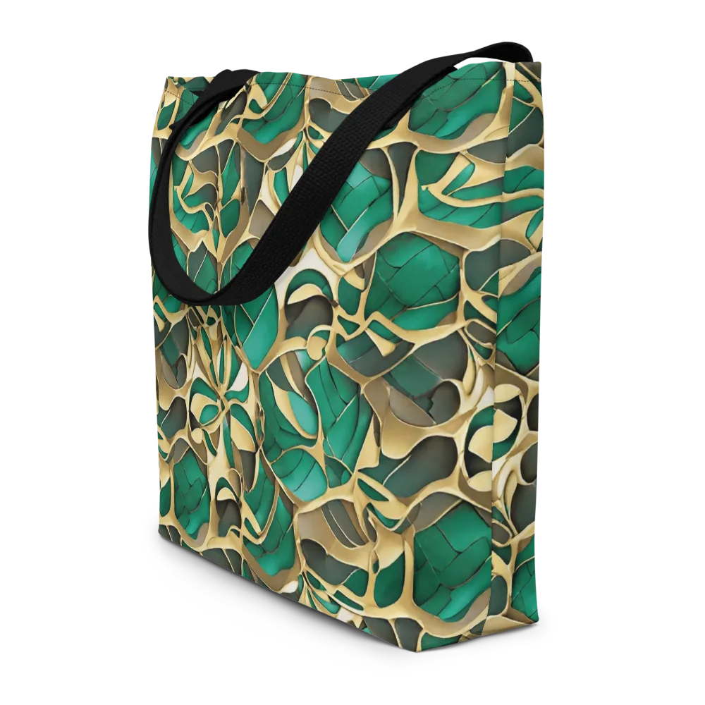 Jade Canopy on Large Tote Bag W/ Pocket — Front