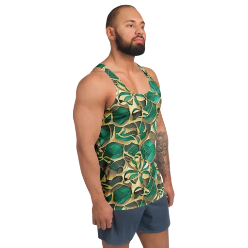Jade Canopy on a Men's Tank Top