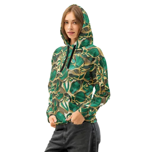 Jade Canopy on a Cotton Hoodie