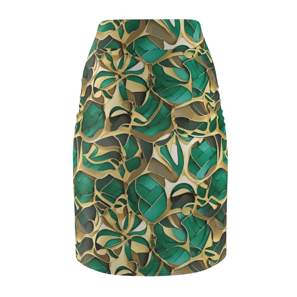 Jade Canopy on Pencil Skirt — Back