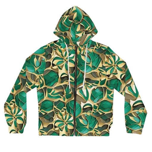 Jade Canopy on a Women's Full-Zip Hoodie