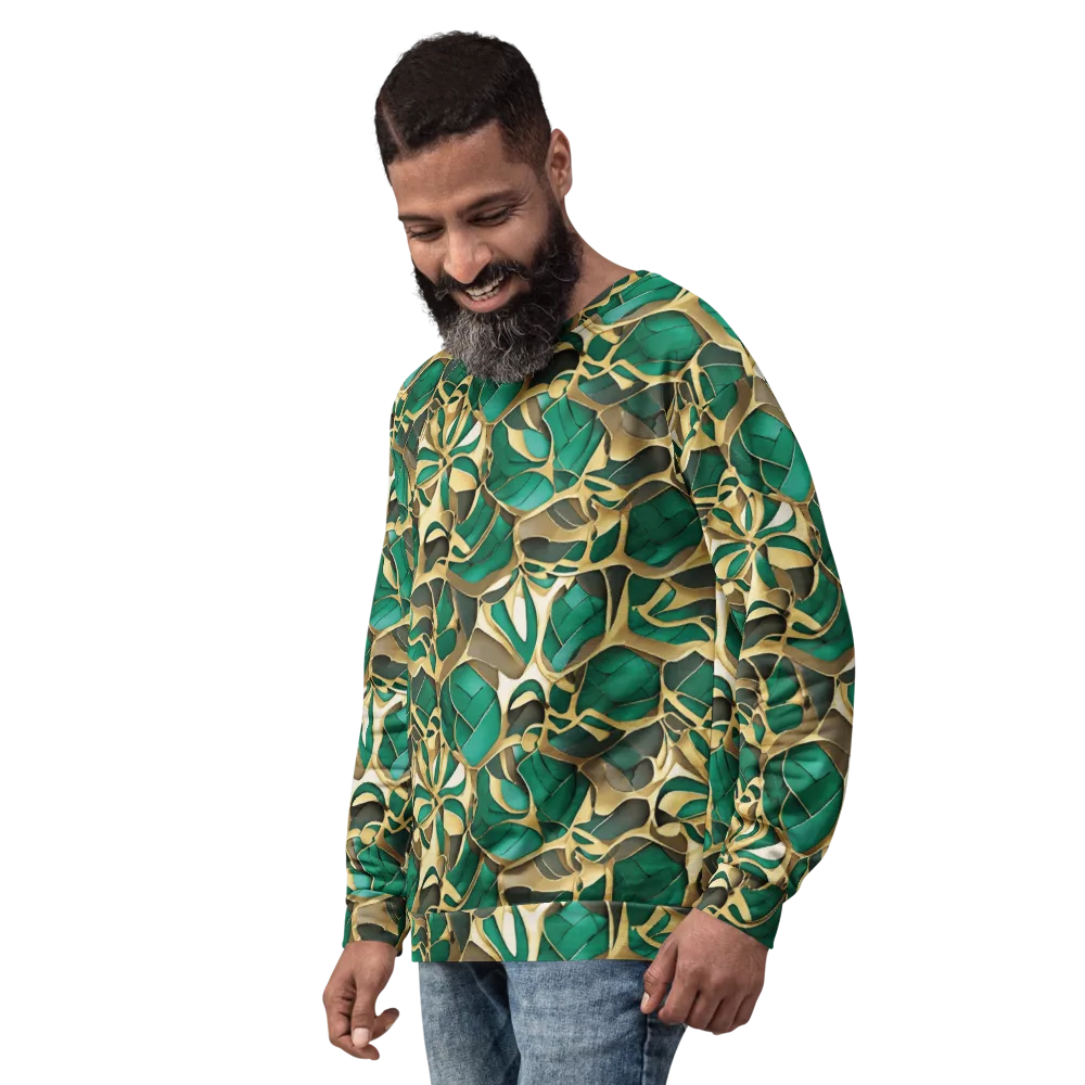 Jade Canopy on Sweatshirt — Left Front
