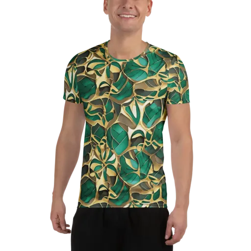 Jade Canopy on a Men's Athletic T-Shirt