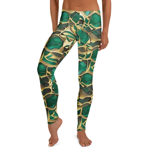 Jade Canopy on a Leggings