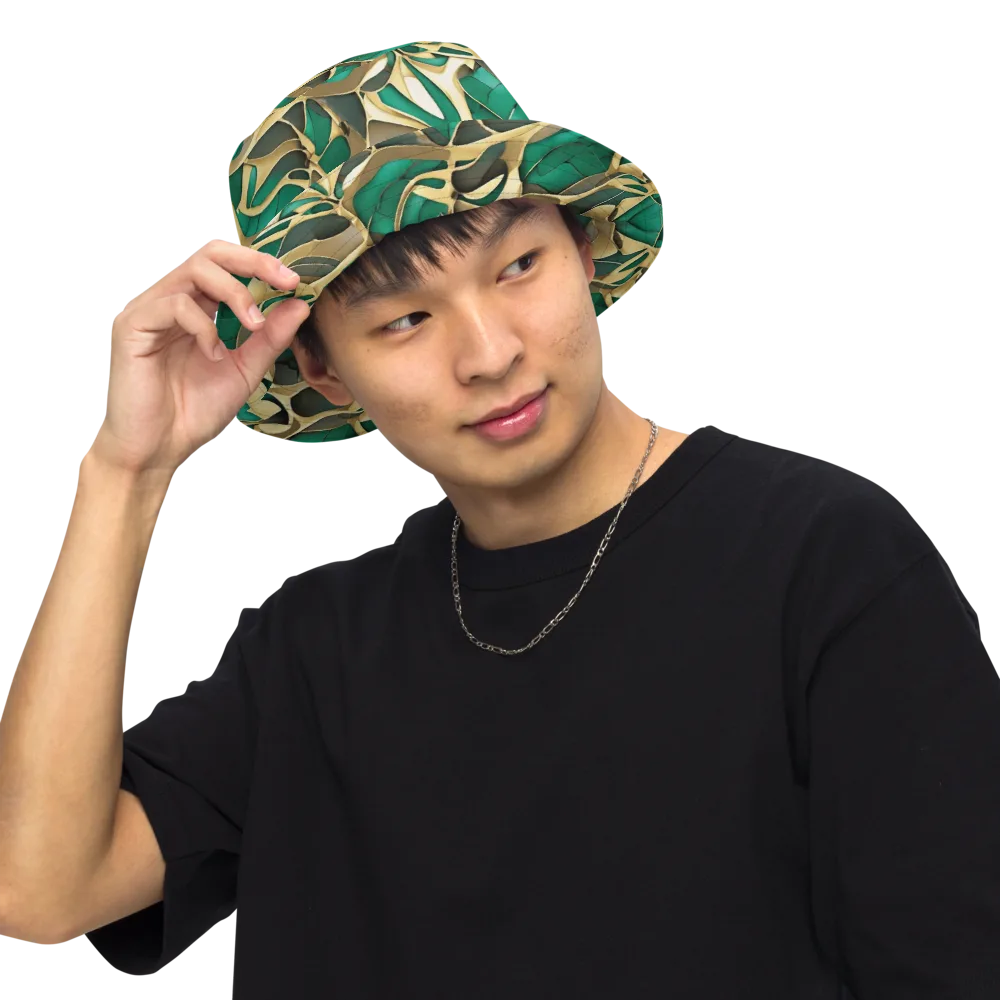 Jade Canopy on Reversible Bucket Hat — Front Inside