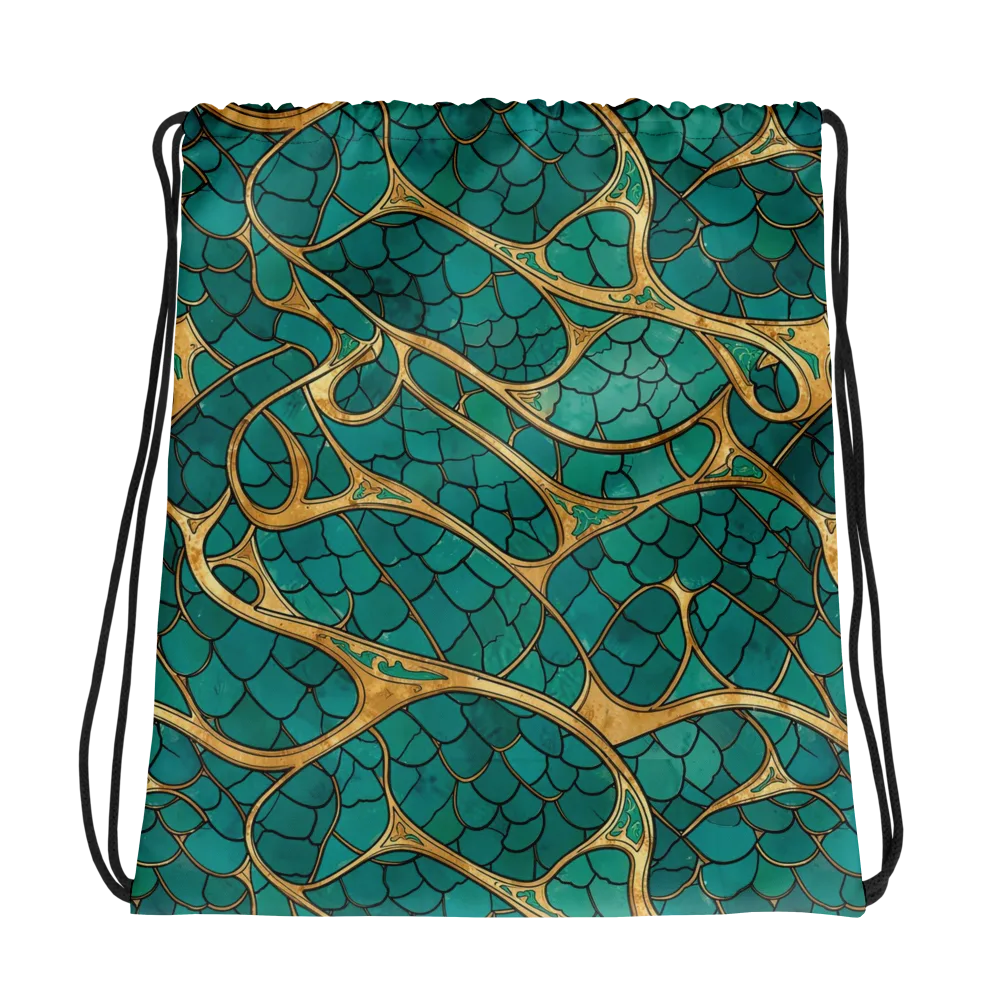 Mermaid Trellis on Drawstring Bag — Photo