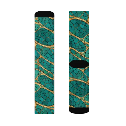 Mermaid Trellis on a Socks