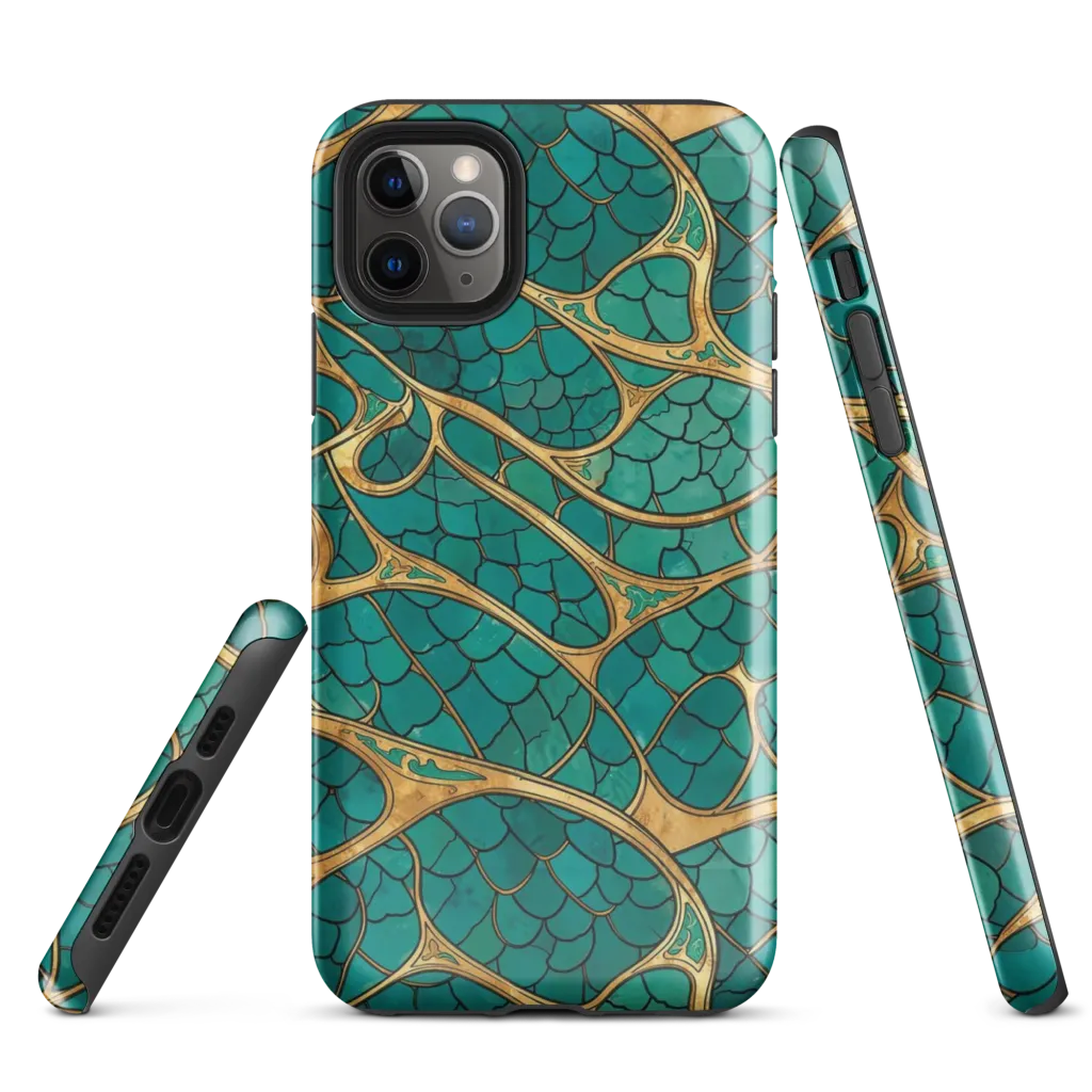 Mermaid Trellis on Tough Case for iPhone® — Front