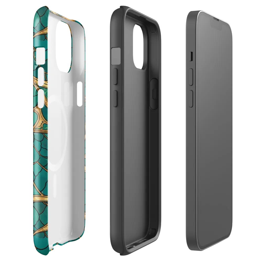 Mermaid Trellis on MagSafe Tough Case for iPhone® — Front