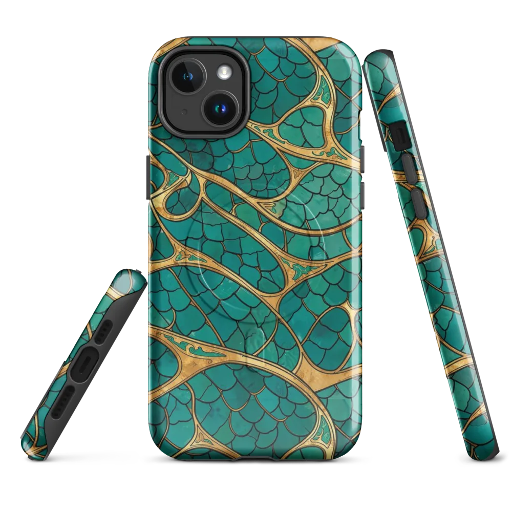 Mermaid Trellis on MagSafe Tough Case for iPhone® — Front