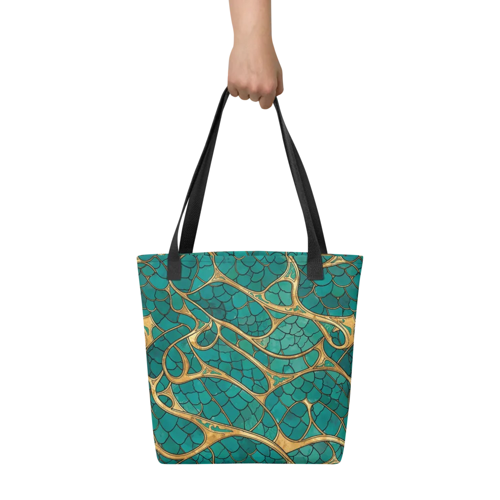 Mermaid Trellis on Tote Bag — Front