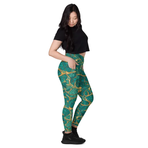 Mermaid Trellis on a Leggings with Pockets