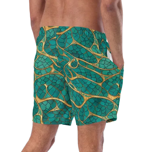 Mermaid Trellis on a Swim Trunks