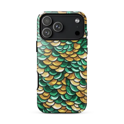 Jade Gilded Scales on a Tough Case for iPhone®