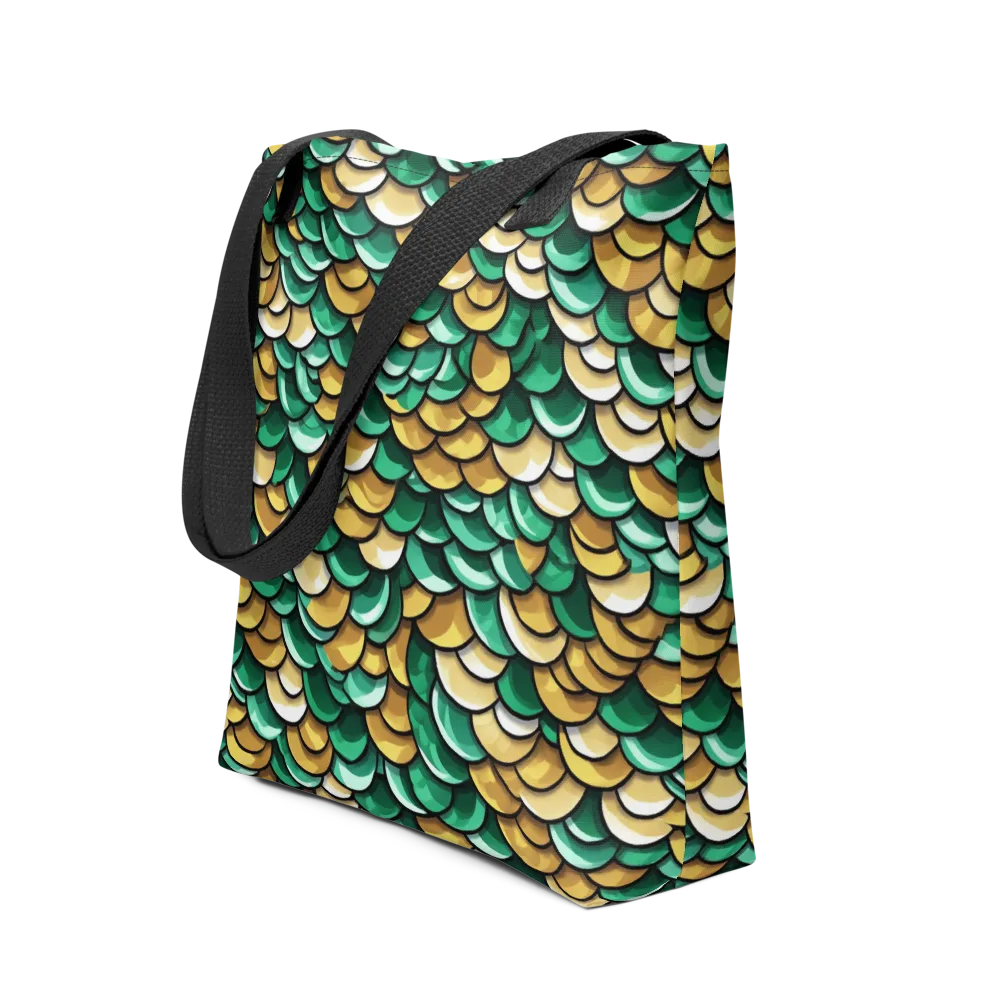 Jade Gilded Scales on Tote Bag — Front