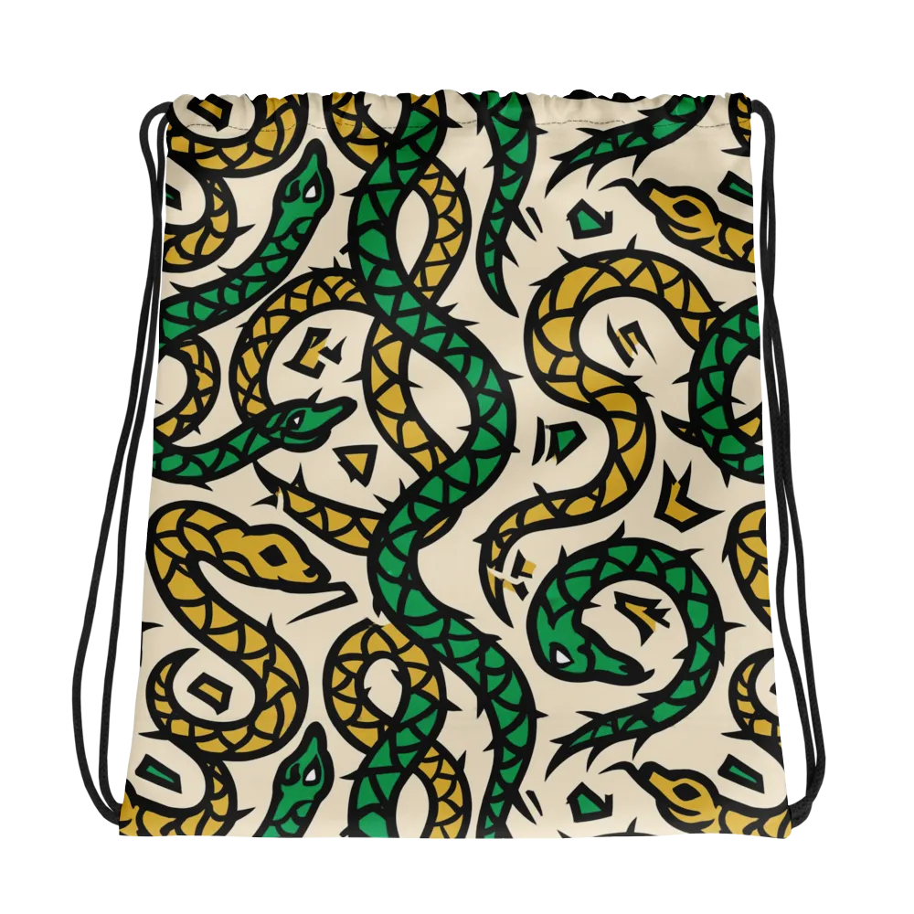 Emerald Coil on Drawstring Bag — Photo
