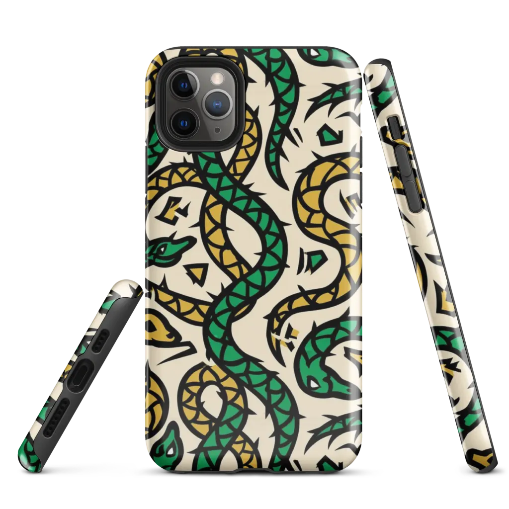 Emerald Coil on Tough Case for iPhone® — Front