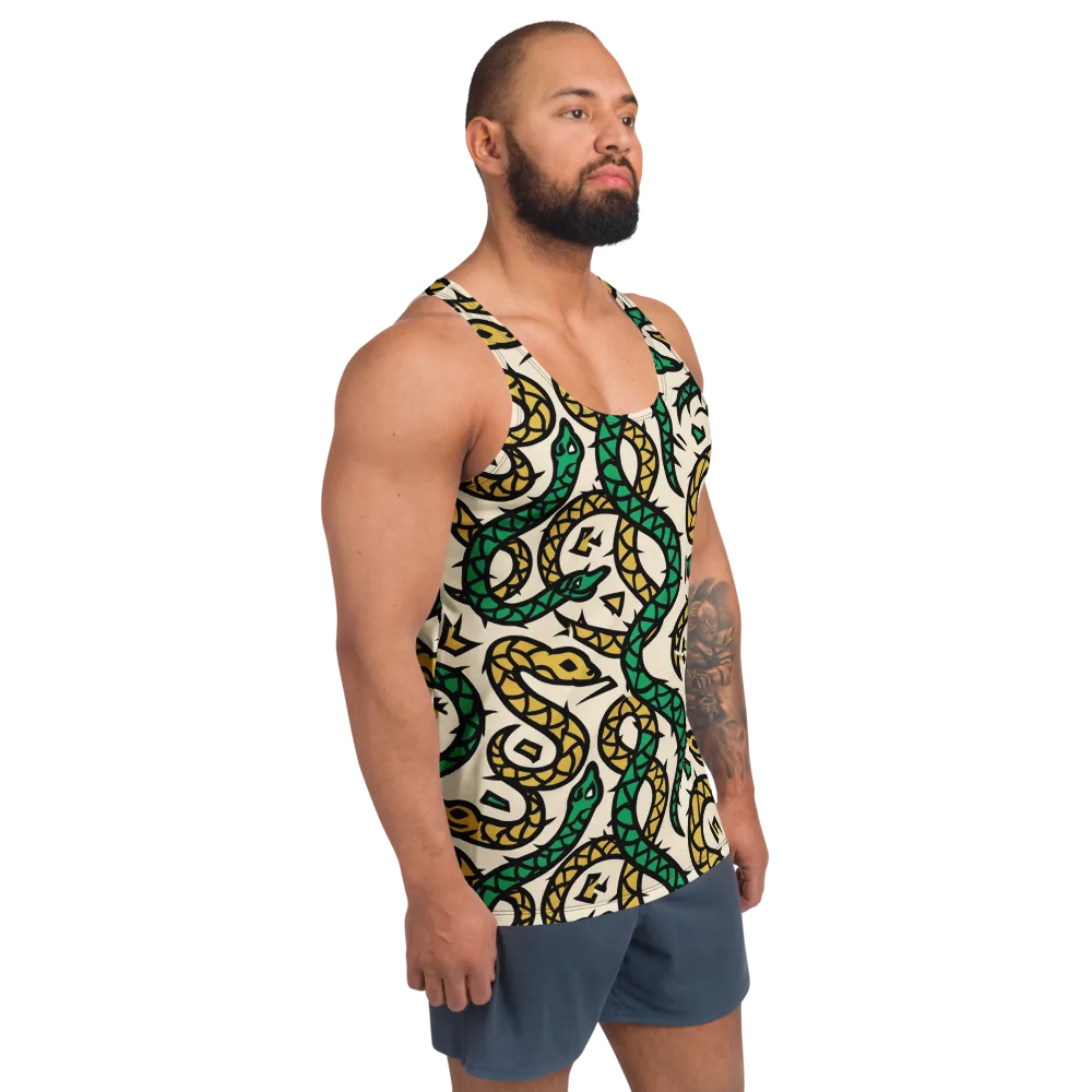 Emerald Coil on Men's Tank Top — Right Front