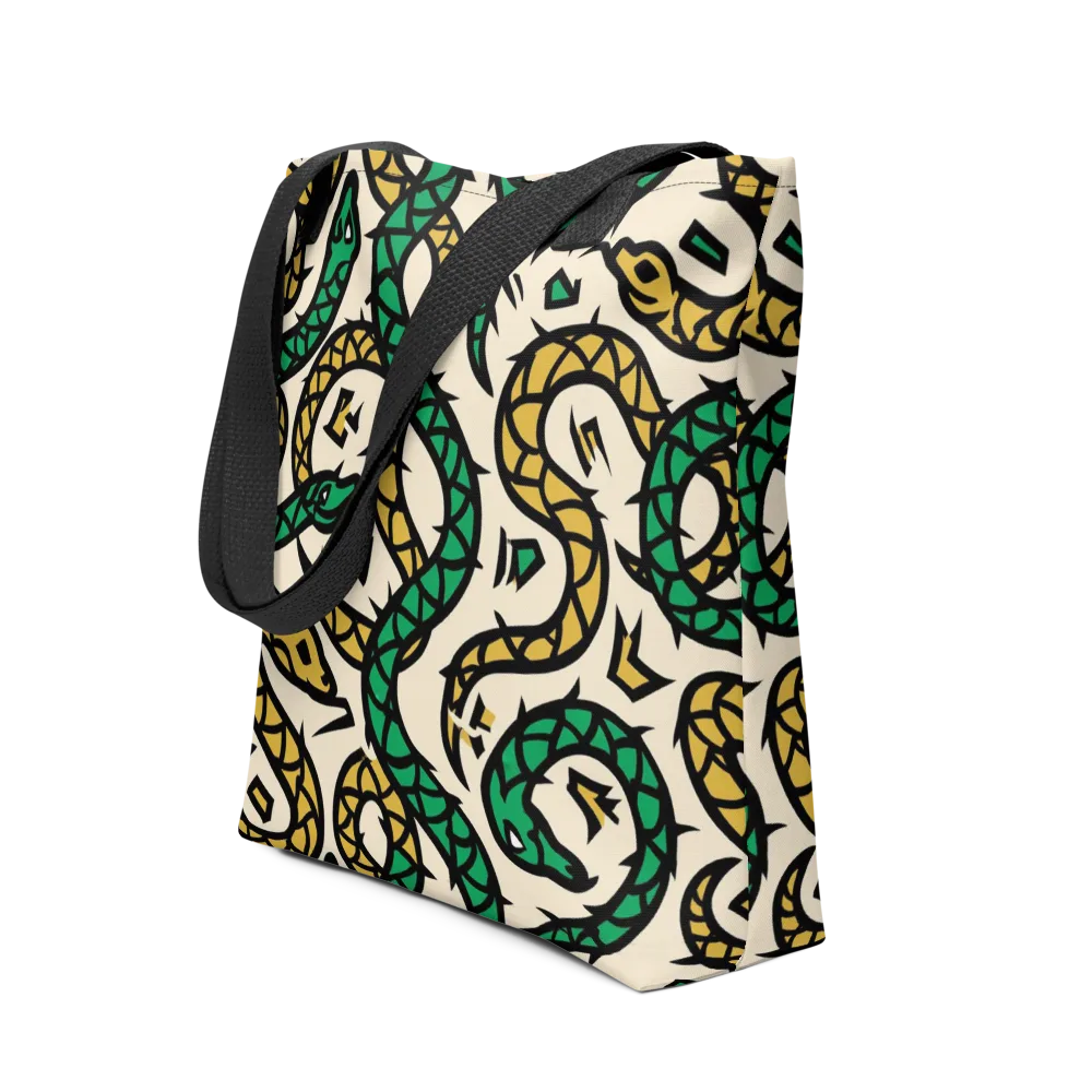 Emerald Coil on Tote Bag — Front