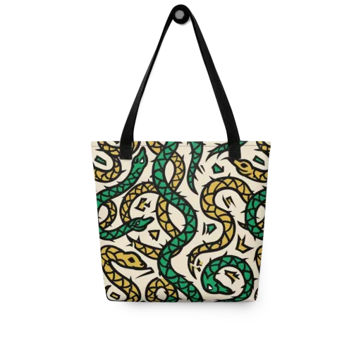 Emerald Coil on a Tote Bag