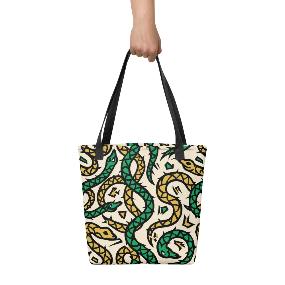 Emerald Coil on Tote Bag — Front
