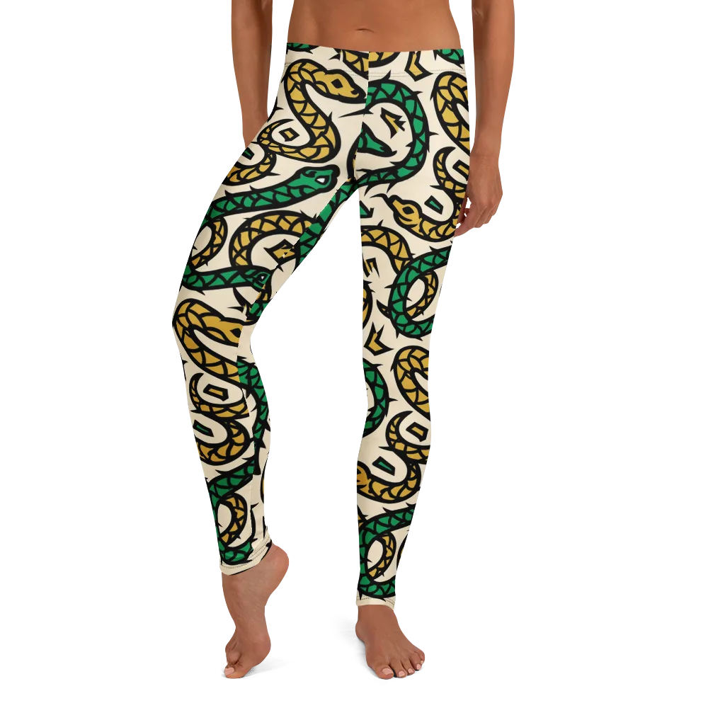 Emerald Coil on Leggings — Front