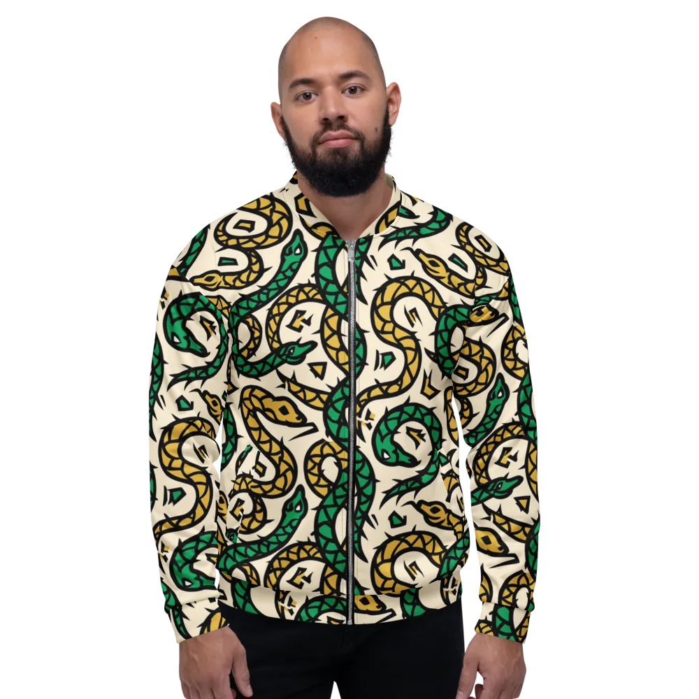 Emerald Coil on Bomber Jacket — Front