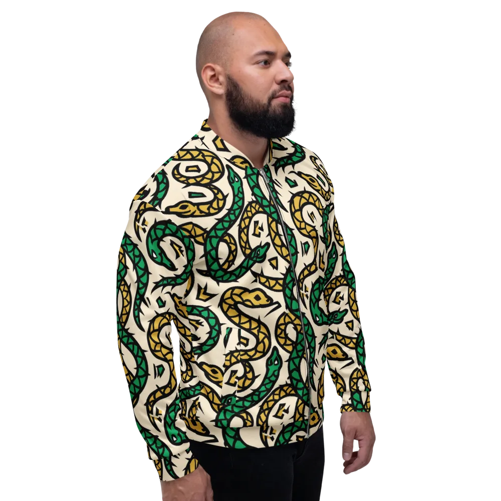 Emerald Coil on Bomber Jacket — Right