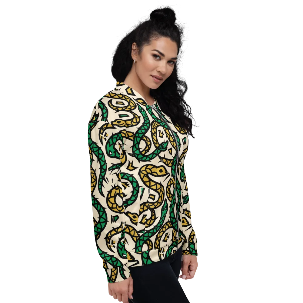 Emerald Coil on Bomber Jacket — Right