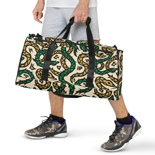 Emerald Coil on a Duffle Bag