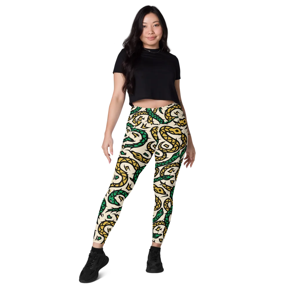 Emerald Coil on Leggings with Pockets — Front