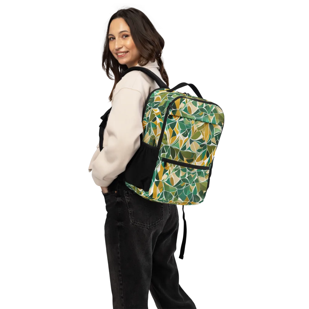 Olive Prism on Utility Backpack — Back