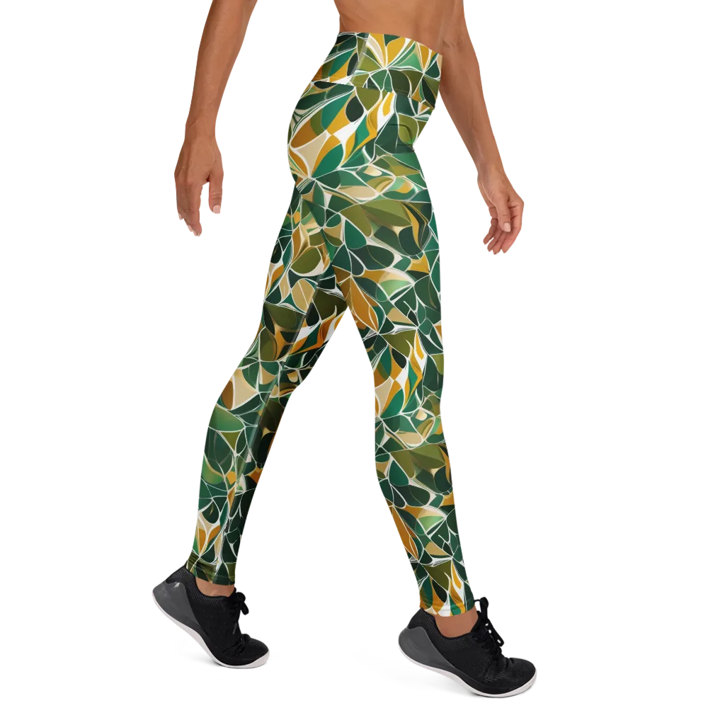 Olive Prism on Yoga Leggings — Right