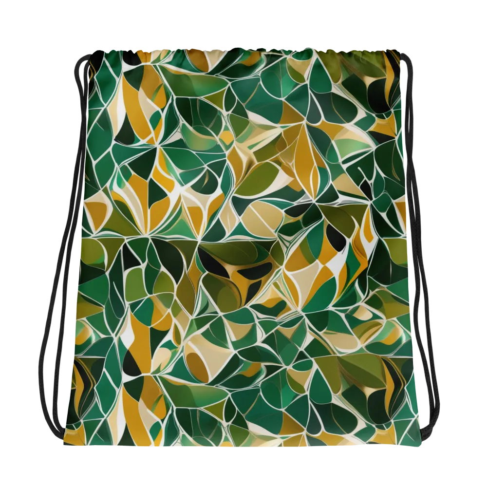 Olive Prism on Drawstring Bag — Photo