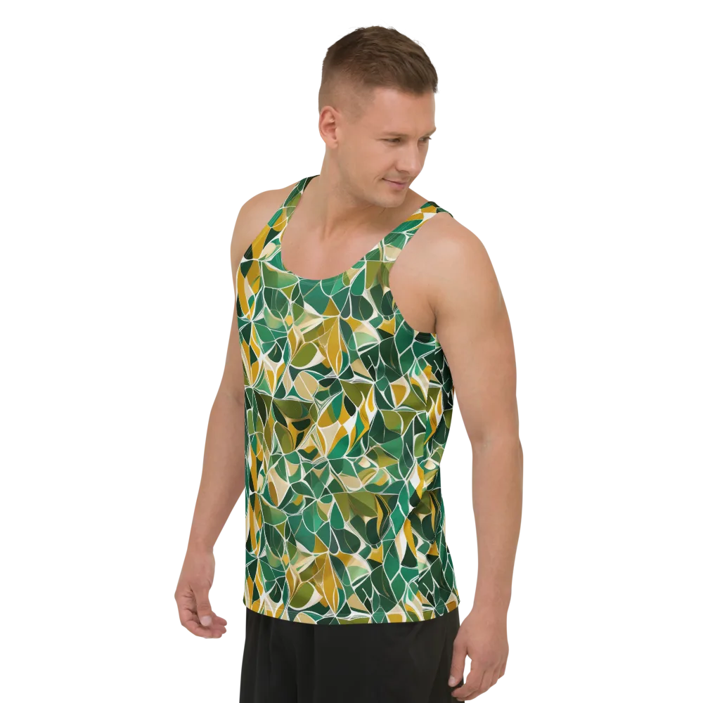 Olive Prism on Men's Tank Top — Left Front