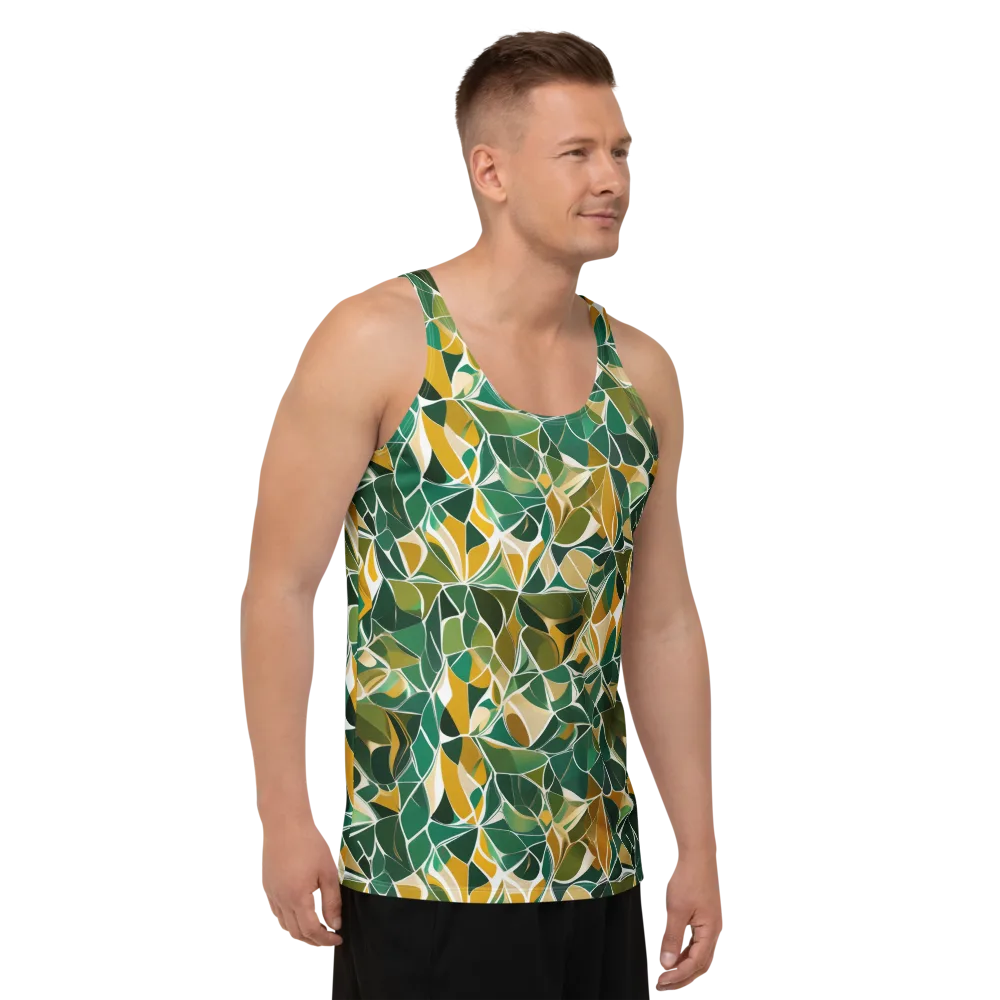 Olive Prism on Men's Tank Top — Right Front