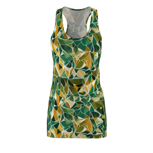 Olive Prism on a Racerback Dress