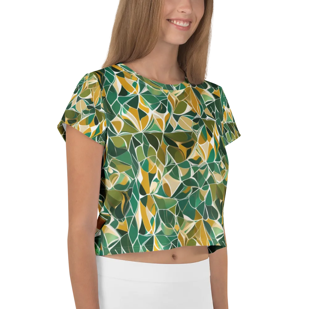 Olive Prism on Crop Tee — Right